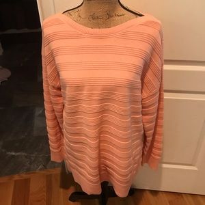 Christopher &Banks scoop sweater. Tangerine color X-LARGE